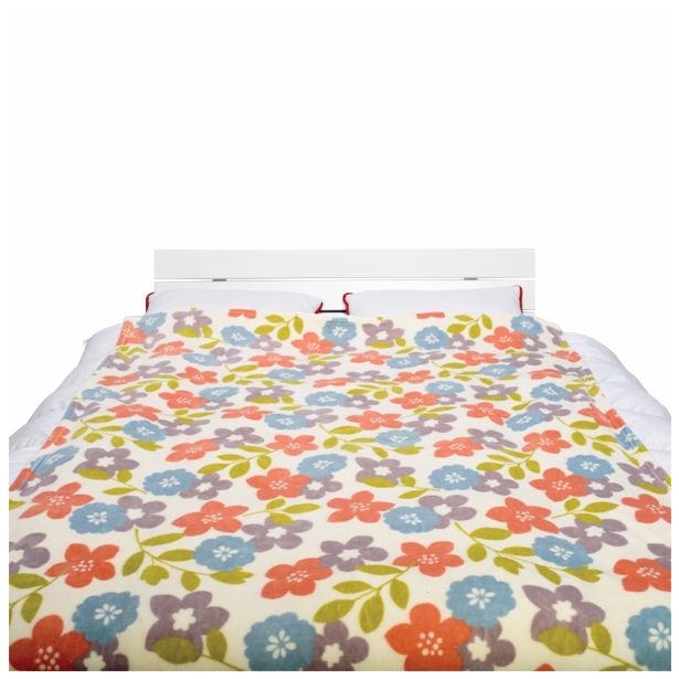 DEKORATIVNA ODEJA BIVA 150X200 CM ROŽICE RAZLIČNE BARVE