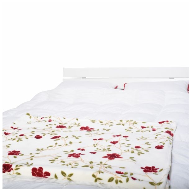 DEKORATIVNA ODEJA BIVA 150X200 CM ROŽICE RAZLIČNE BARVE