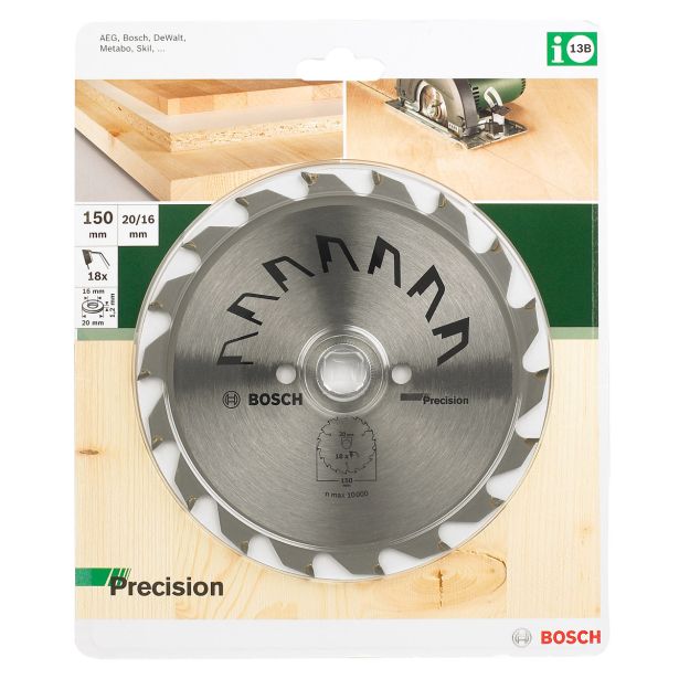 LIST ŽAGE ZA LES WIDIA BOSCH 150X20X2.5 ZOB 18