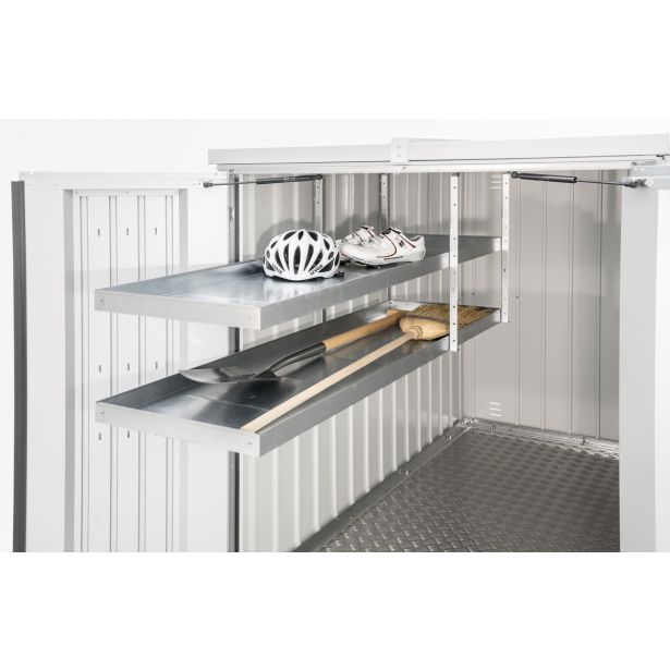 DODATKI ZA KOVINSKE HIŠKE BIOHORT 150X43X5 CM REGALNI SISTEM, IZVLEČNI