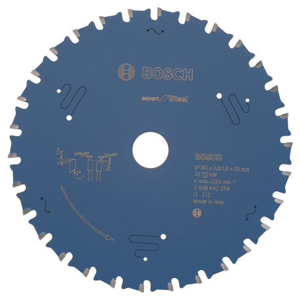 LIST ŽAGE ZA KOVINO BOSCH 160X20X2.0 ZOB 30