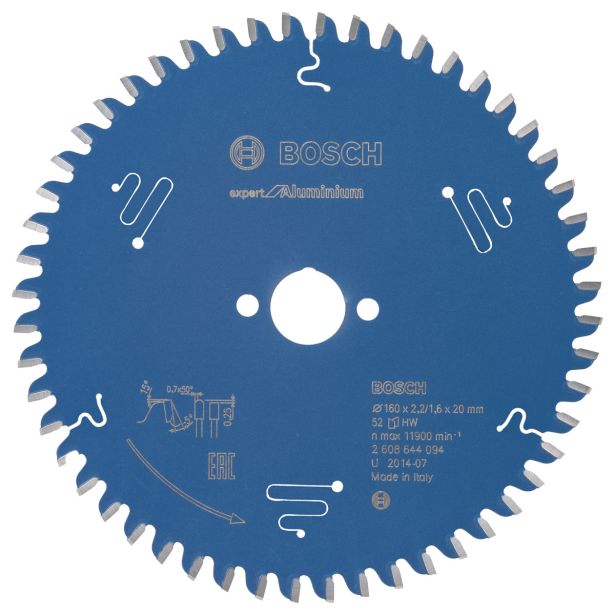 LIST ŽAGE ZA KOVINO BOSCH 160X20X2.2 ZOB 52