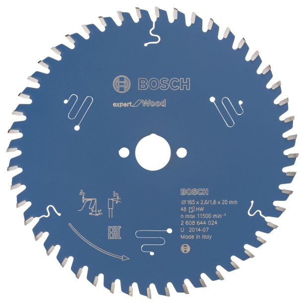 LIST ŽAGE ZA LES WIDIA BOSCH 165X20X2.6 ZOB 48