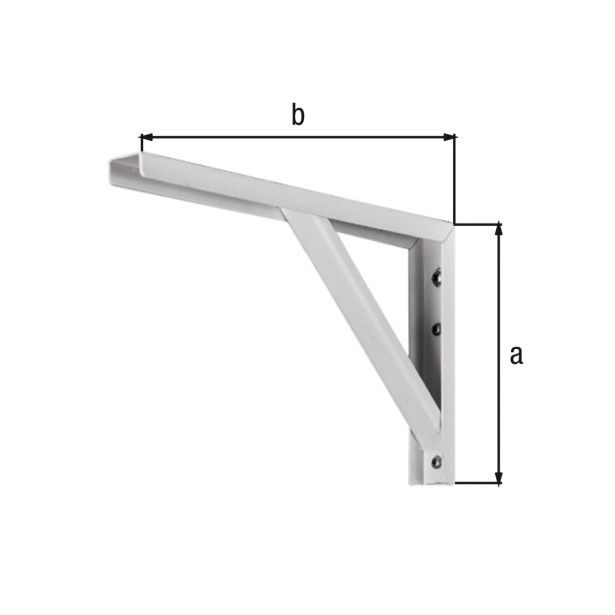 KOVINSKI NOSILEC POLICE ALBERTS 175X400 MM, GALV., BEL U PROFIL