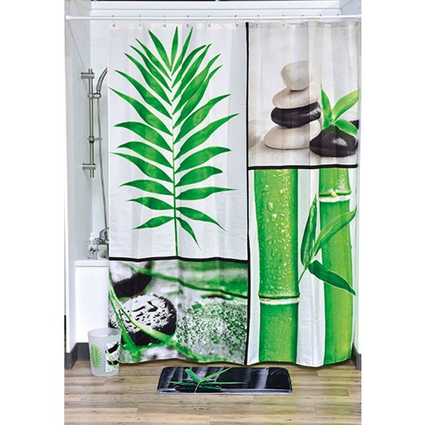TENDANCE ZAVESA ZA KAD JUNGLE 180 X 200 CM