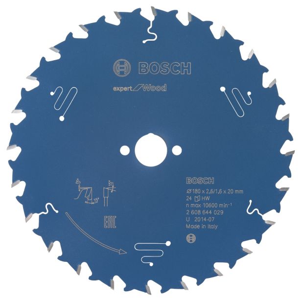 LIST ŽAGE ZA LES WIDIA BOSCH 180X20X2.6 ZOB 24