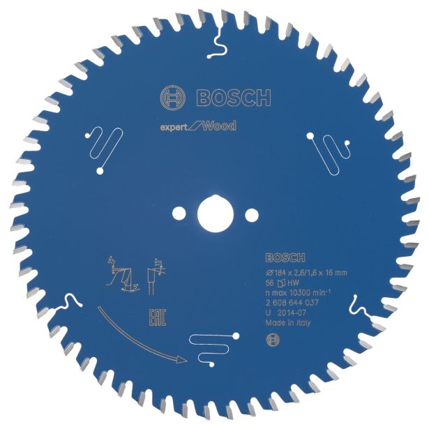 LIST ŽAGE ZA LES WIDIA BOSCH 184X16X2.6 ZOB 56