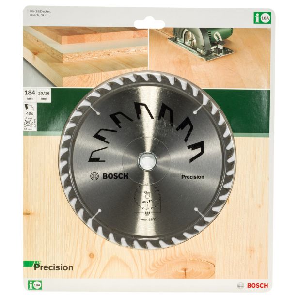 LIST ŽAGE ZA LES WIDIA BOSCH 184X20X2.5 ZOB 40