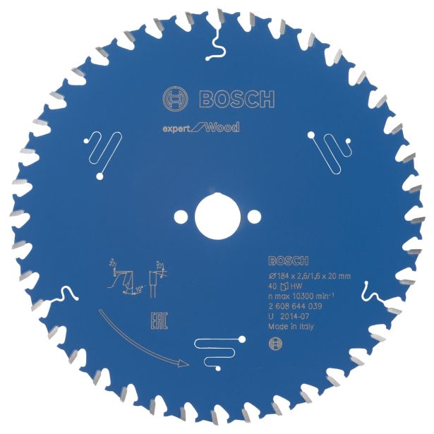 LIST ŽAGE ZA LES WIDIA BOSCH 184X20X2.6 ZOB 40