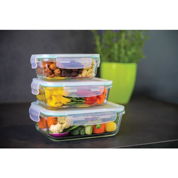 VEČNAMENSKA DOZA STEUBER 1860 ML STEKLENA PRAVOKOTNA , PVC POKROV