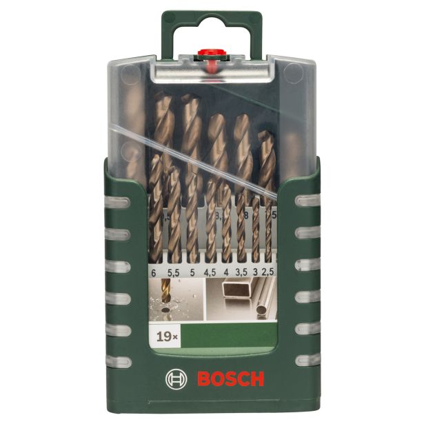 GRT. SVEDROV ZA KOVINO BOSCH 19-DELNI KOMPLET SVEDROV 1-10 MM HSS-CO