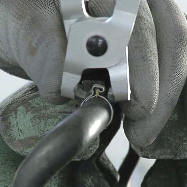 KLEŠČE ZA CEVNE OBJEMKE UNIOR 190 MM ZA CLICK OBJEMKE ART. 2080/2BI