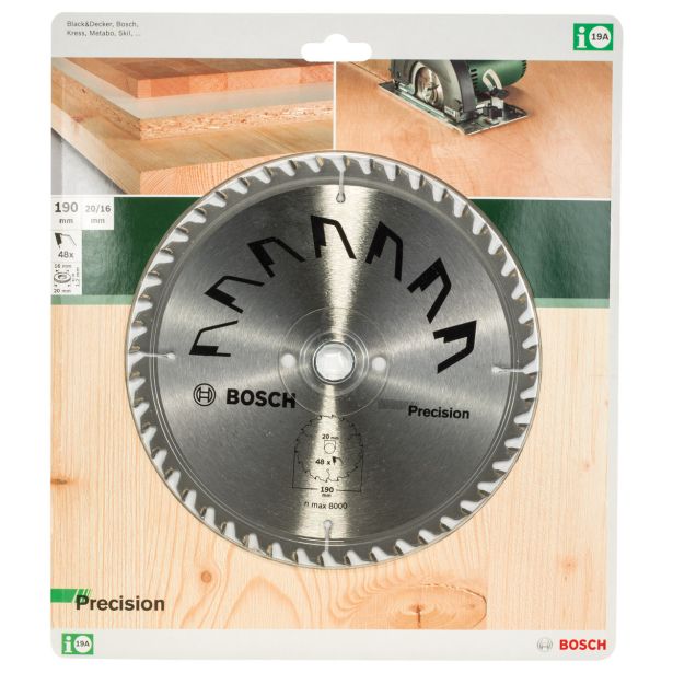 LIST ŽAGE ZA LES WIDIA BOSCH 190X20X2.5 ZOB 48