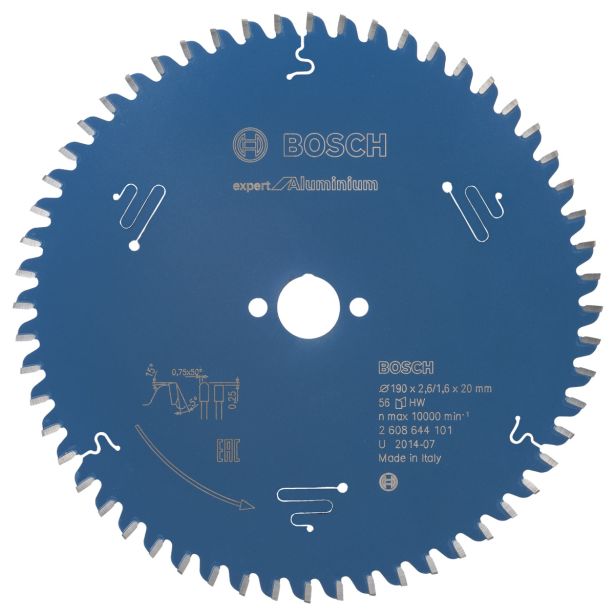 LIST ŽAGE ZA KOVINO BOSCH 190X20X2.6 ZOB 56