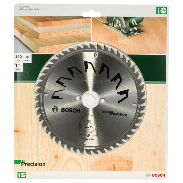 LIST ŽAGE ZA LES WIDIA BOSCH 190X30X2.5 ZOB 48