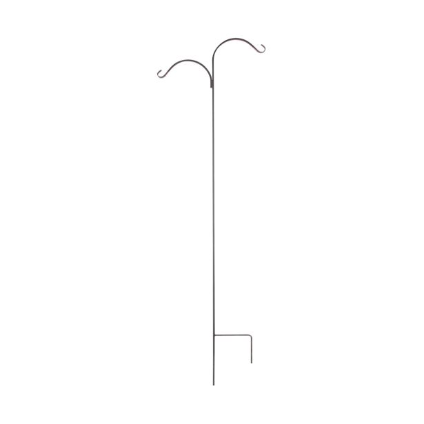 STOJALO ZA OBEŠANKO 2 KRAKA 213 VIŠINE KOVANO ČRNO