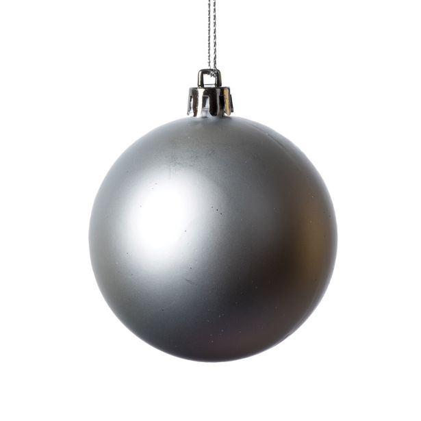 BUNKA IZ UMETNE MASE GLOSSTYLE 20 CM SREBRNA GLADKA