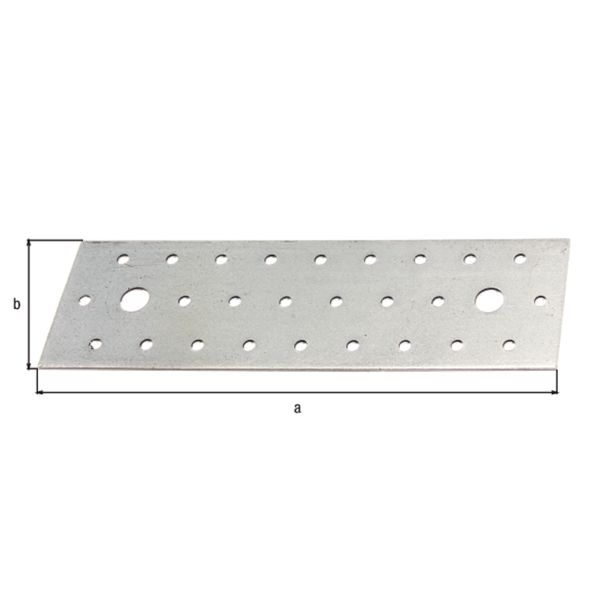 VEZNI ELEMENT ALBERTS 200X60X2 MM PLOŠČATI PAK. 12 KOS