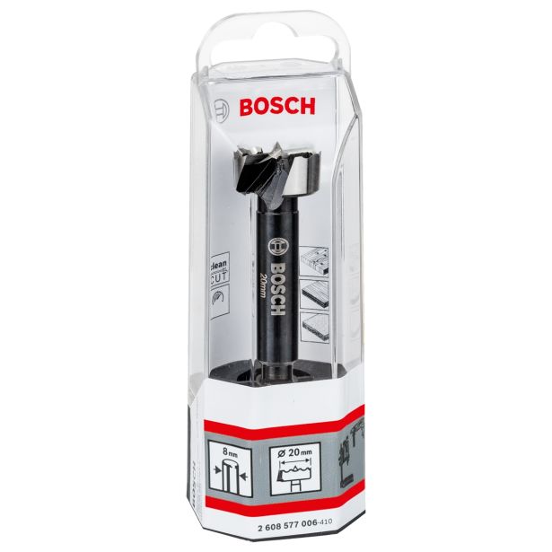 SVEDER ZA GRČO, HSS BOSCH 20X90 MM D=8MM DIN 7483G FORSTNER
