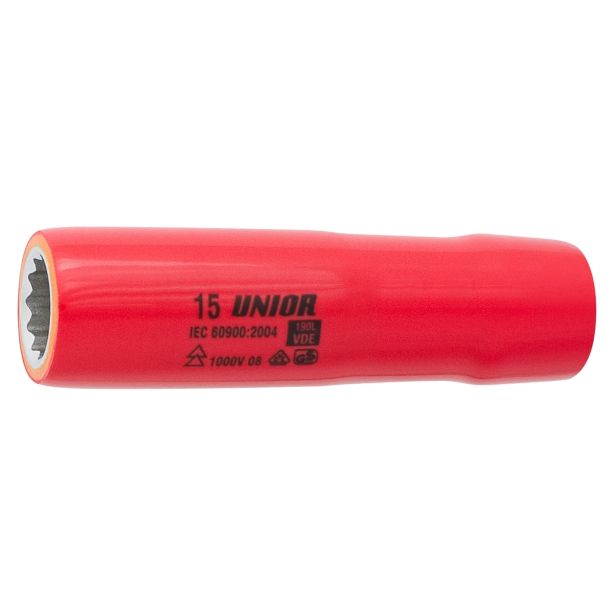 IZOLIRAN DOLGI 12-KOTNI NASADNI KLJUČ 1/2" UNIOR 21 MM ART. 190/2LVDEDP (619115)