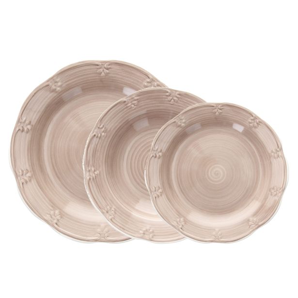 GLOBOKI KROŽNIK TOGNANA 23 CM SHABBY BEIGE