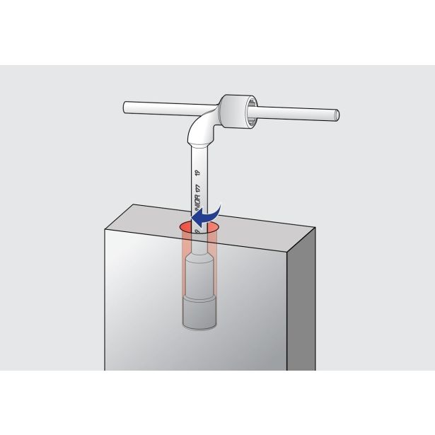 DVOSTRANSKI UPOGNJEN NASADNI KLJUČ UNIOR 23 MM ART. 177 (609098)