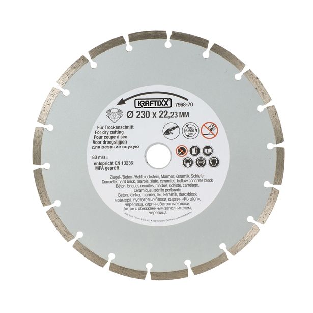 DIAMANTNA REZALNA PLOŠČA EINHELL 230X22 MM PLOŠČICE, TRAVERTIN, BET.