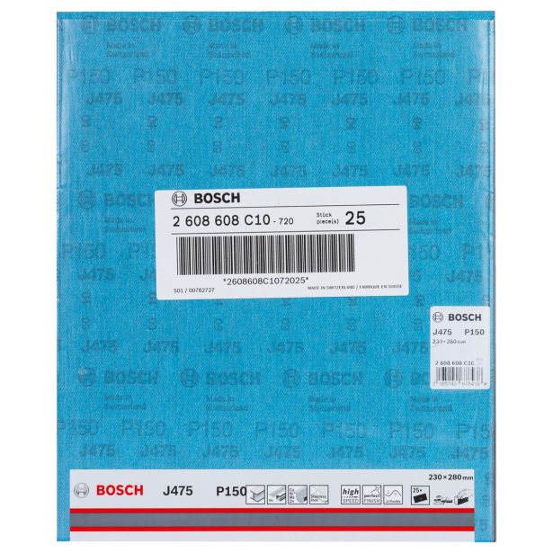 BRUSNI PAPIR FORMAT BOSCH 230X280 MM P150 J475 FLEKSIBILNO PLATNO