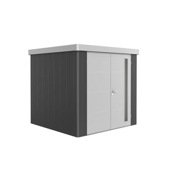 KOVINSKA VRTNA HIŠKA BIOHORT 236X236X222 CM NEO 2B DVOJNA VRATA