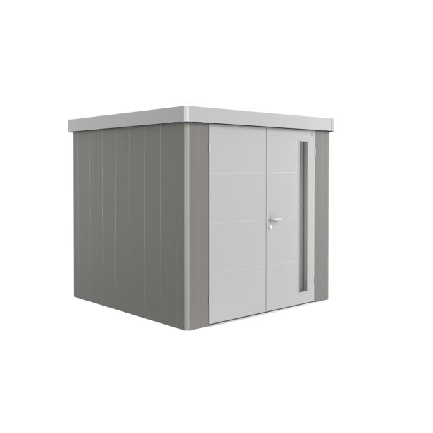 KOVINSKA VRTNA HIŠKA BIOHORT 236X236X222 CM NEO 2B DVOJNA VRATA