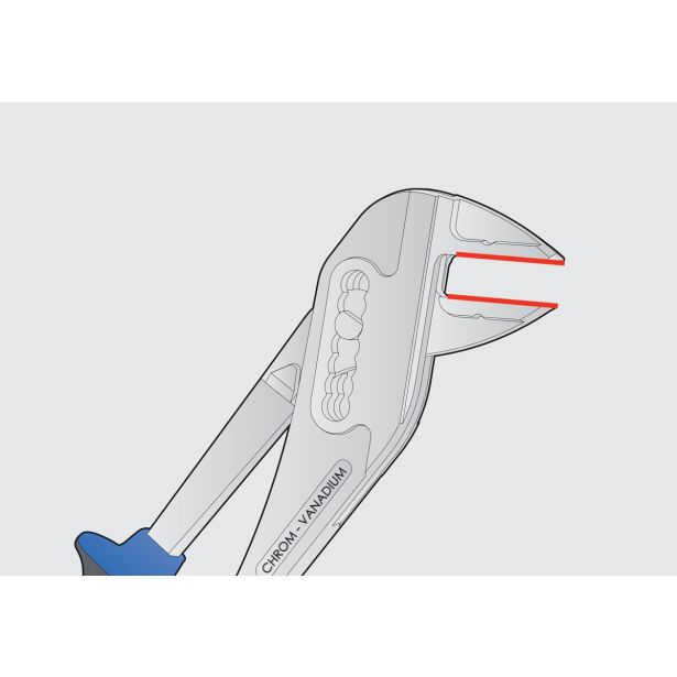 PAPIGA KLEŠČE S ČEPOM UNIOR 240 MM PARALELNE ČELJUSTI ART. 449PYTHON