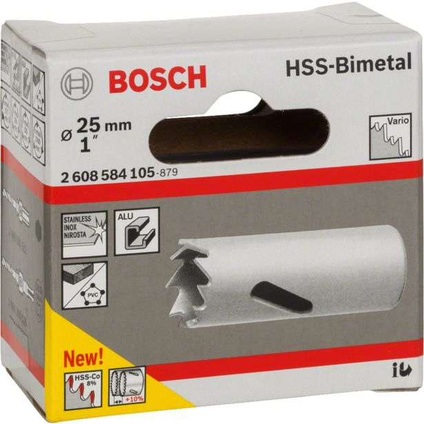 KRONA ZA KOVINO BOSCH 25 MM HSS BI-METAL ZA STANDARDNI ADAPTER