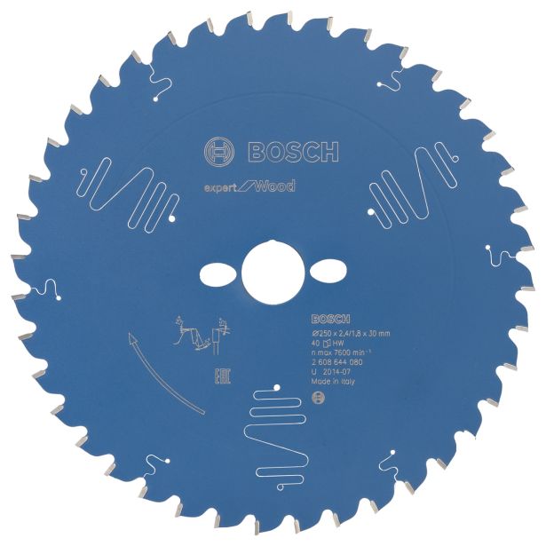 LIST ŽAGE ZA LES WIDIA BOSCH 250X30X2.4 ZOB 40