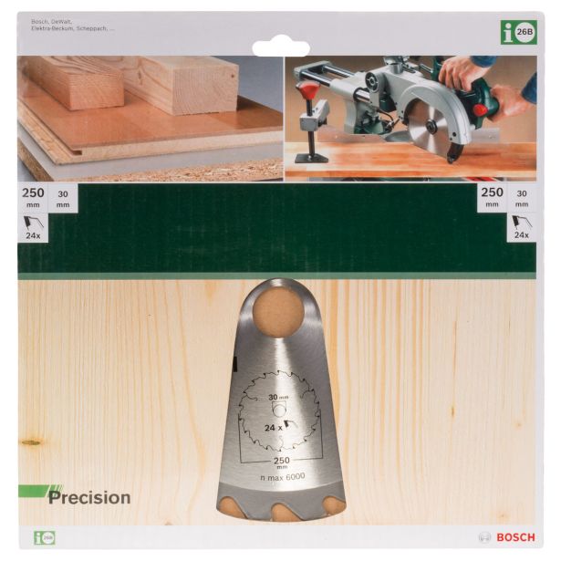 LIST ŽAGE ZA LES WIDIA BOSCH 250X30X3.2 ZOB 24