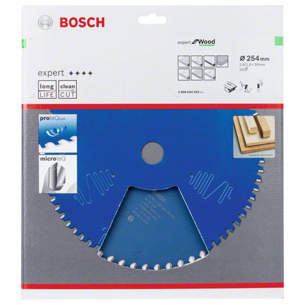 LIST ŽAGE ZA LES WIDIA BOSCH 254X2.6/1.8X30 54 ZOB EXPERT FOR WOOD