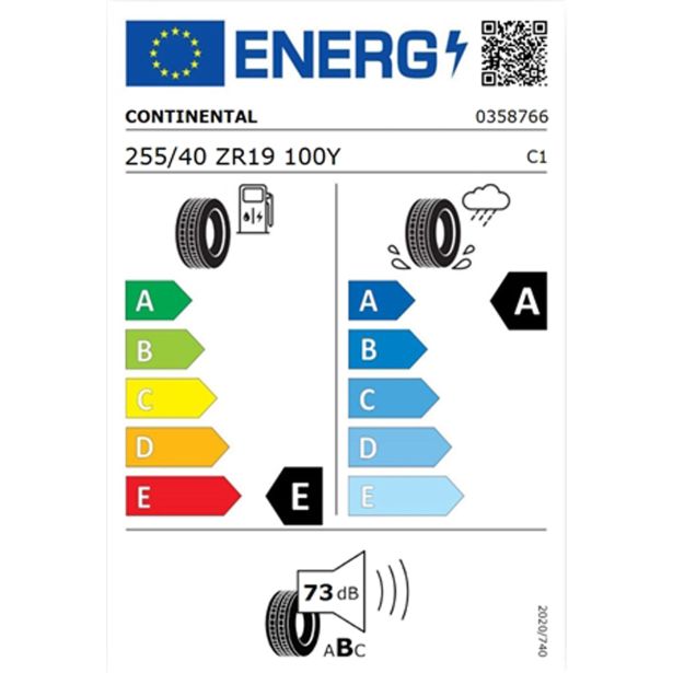 LETNA GUMA CONTINENTAL 255/40R19 100Y XL FR SPORTCONTACT 6