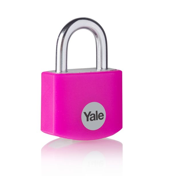 CILINDRIČNA OBEŠANKA 25 MM, ALU-ROZA, YALE STANDARD S3 KLJUČI
