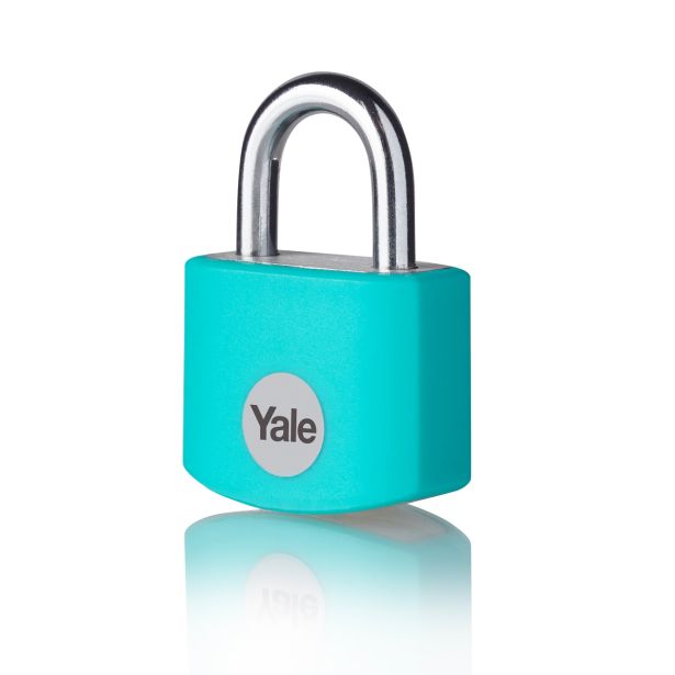 CILINDRIČNA OBEŠANKA 25 MM, ALU-TURKIZNA, YALE STANDARD S3 KLJUČI