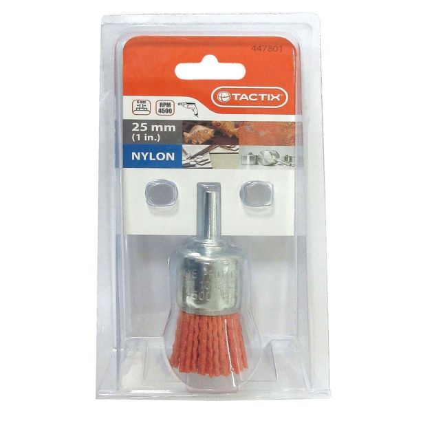 ŽIČNA ČELNA ŠČETKA Z OSJO TACTIX 25MM ČOPIČASTA NAJLON OS 6MM