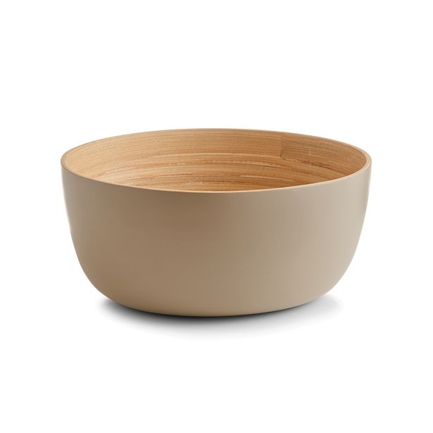 SERVIRNA SKLEDA ZELLER PRESENT 25X12 CM IZ BAMBUSA SIVO RJAVA