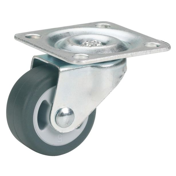 POHIŠTVENO KOLO DÖRNER + HELMER 25X13MM PLOŠČA 40X40MM MEHKA TLA
