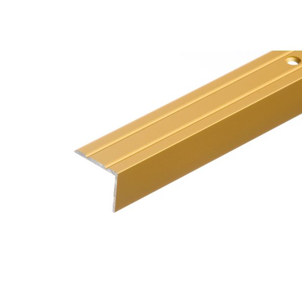 STOPNIŠČNI ALU PROFIL CEZAR 25X20MM 2.5M ZLAT