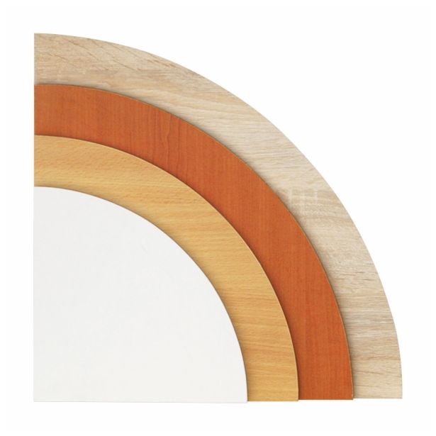 LESENA POLICA JEWE 25X25X1.8 CM BUKEV KOTNA