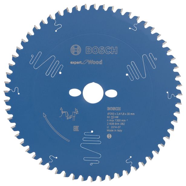 LIST ŽAGE ZA LES WIDIA BOSCH 260X30X2.4 ZOB 60