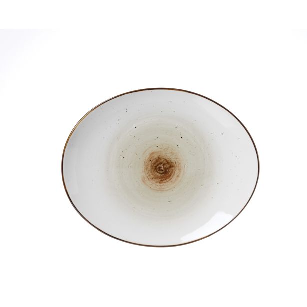 PLITVI KROŽNIK RITZENHOFF & BREKER 26X21 CM OVALNI GREY COSMO