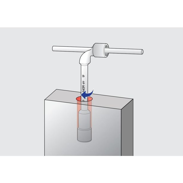 DVOSTRANSKI UPOGNJEN NASADNI KLJUČ UNIOR 29 MM ART. 176 (609125)
