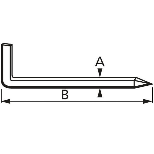 ŽIČNIK JEKLENI 2.0X30 KLJUKASTI V ZAVITKU JE 10 KOS