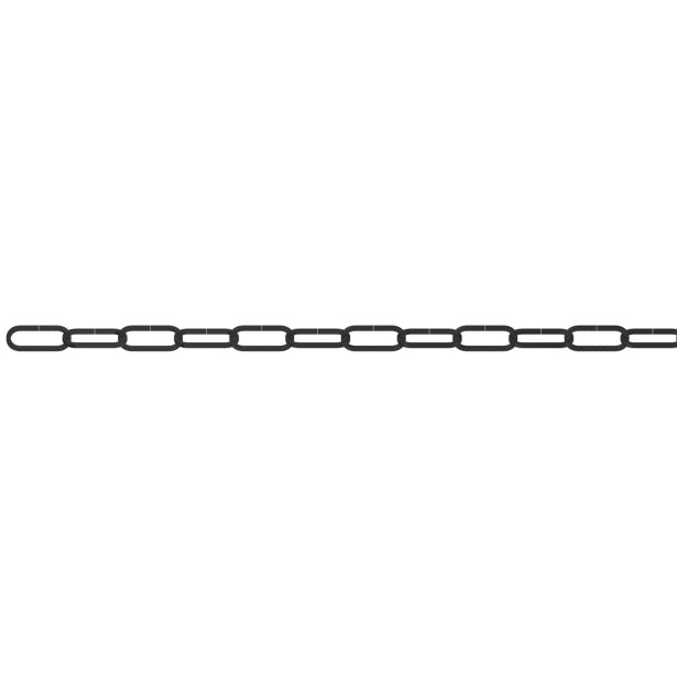 VERIGA DÖRNER + HELMER 2X17X9MM JEKLENA ČRNA OKRASNA ZAV=2.5M