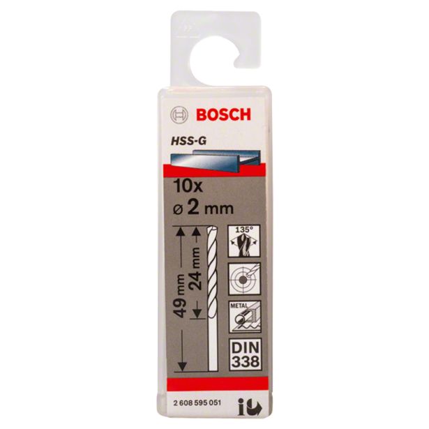 SVEDER HSS/E DIN 338 BOSCH 2X24X49 MM HSS-G