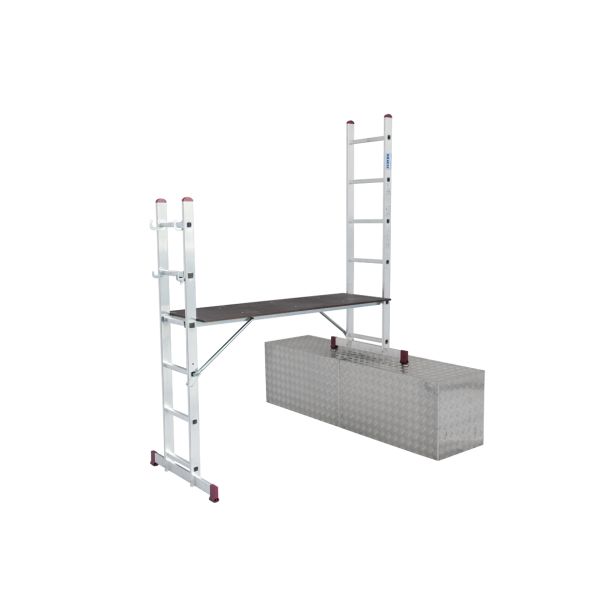 ALUMINJASTI ODER KRAUSE CORDA SCAFFOLD PODEST 147X50CM 2X6 STO. DEL. VIŠ. 3.75 M